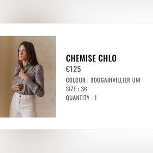 Bright Bordeaux blouse from Europe